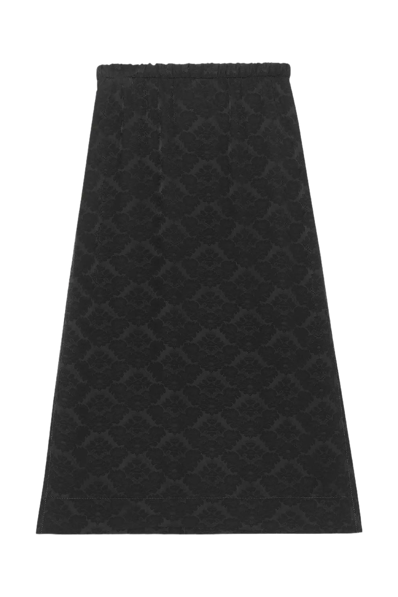 Jupe midi en jacquard - Black