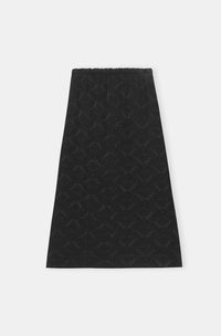 Jupe midi en jacquard - Black