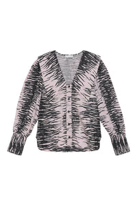 Chemise col V en coton - Light Lilac