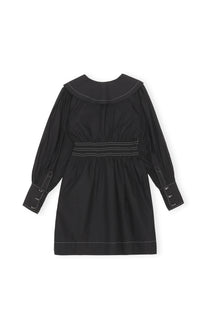 Cotton short dress - Black