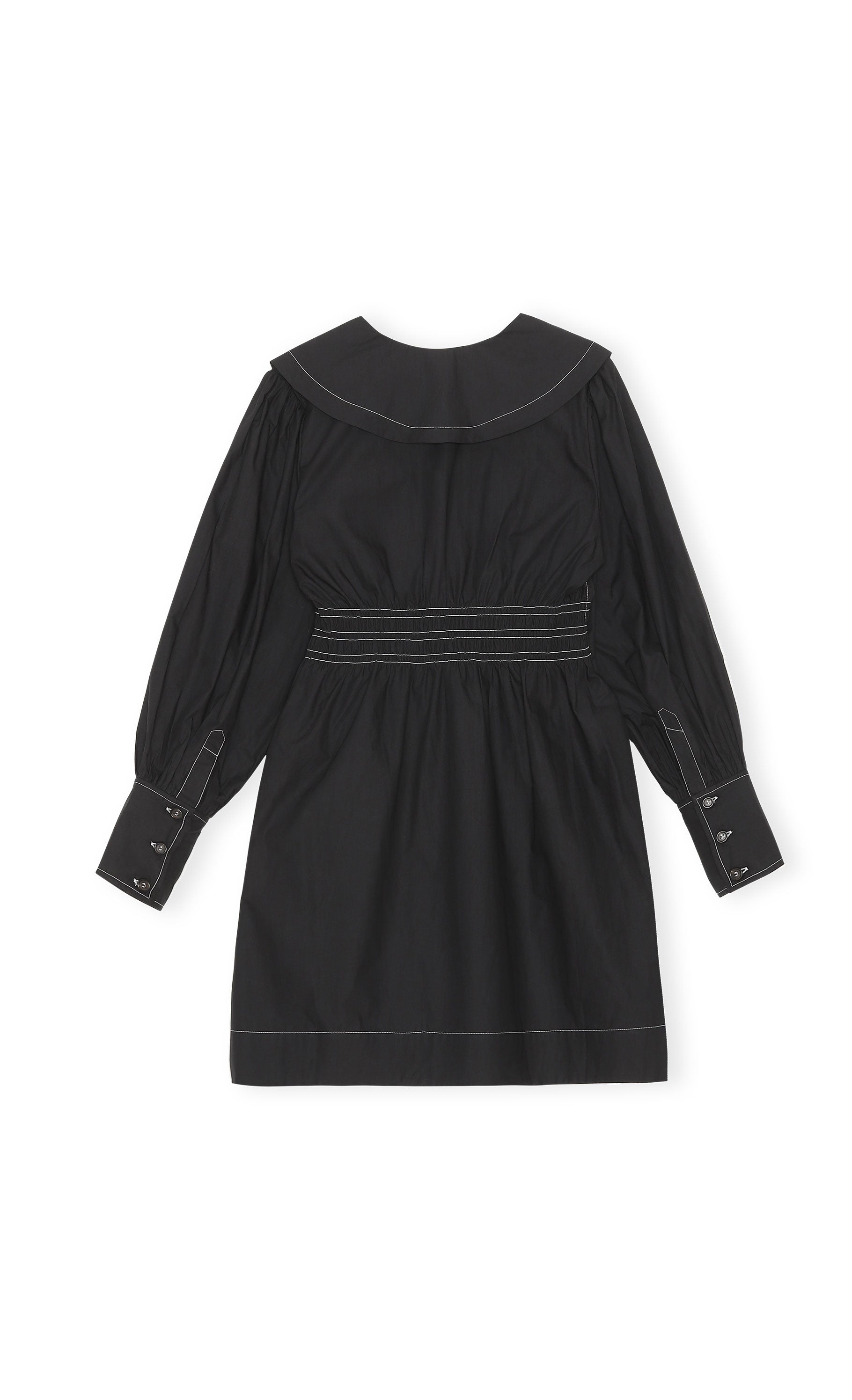 Cotton short dress - Black