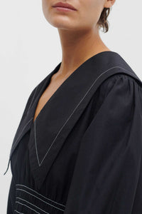 Cotton short dress - Black