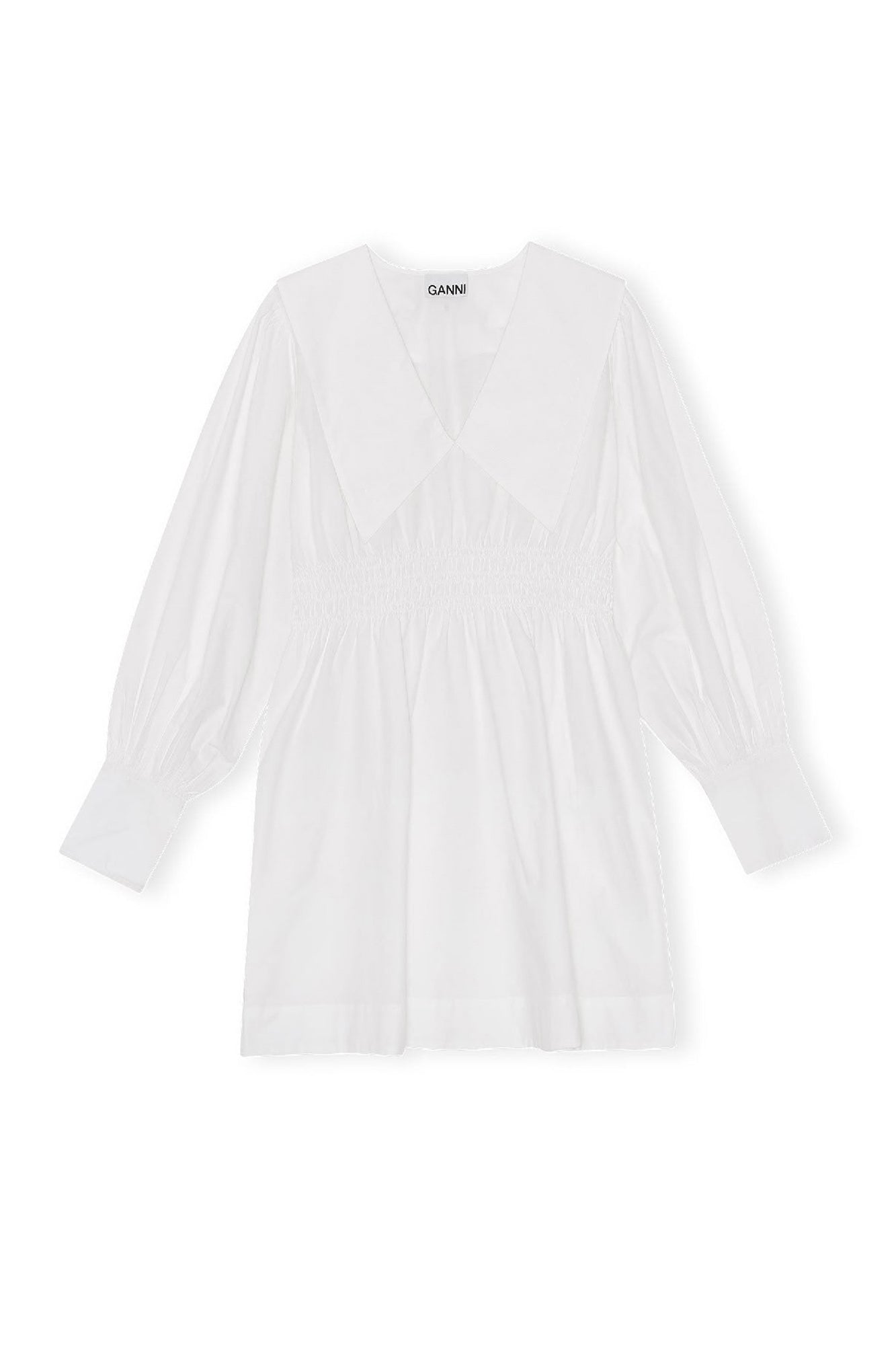 Robe courte en coton - Bright White