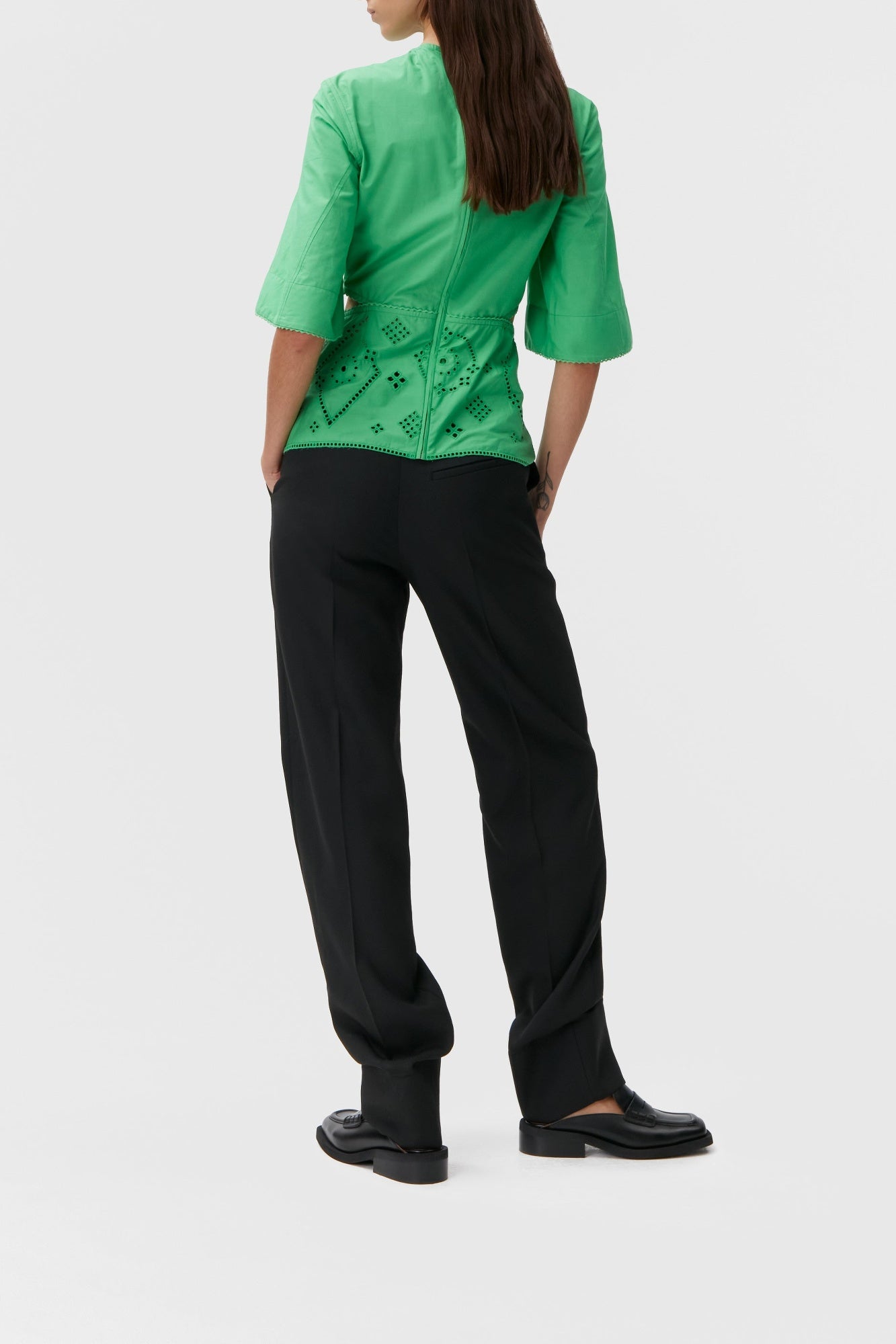 Blouse en broderie anglaise - Kelly Green