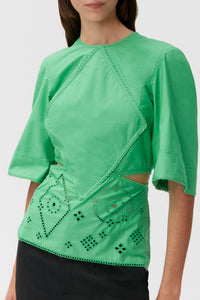 Blouse en broderie anglaise - Kelly Green
