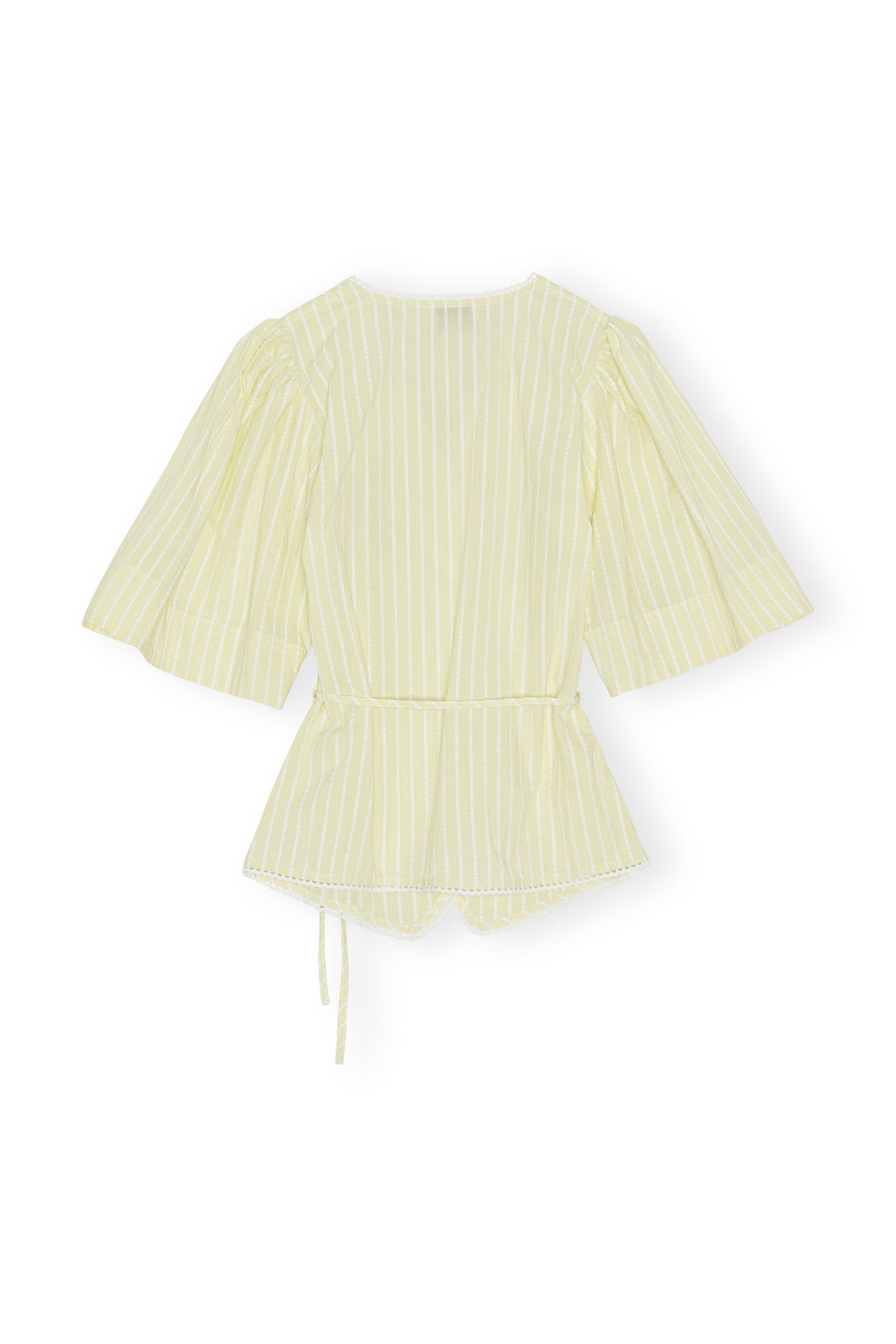 Chemisier enveloppant à rayures en coton - Stripe Flan