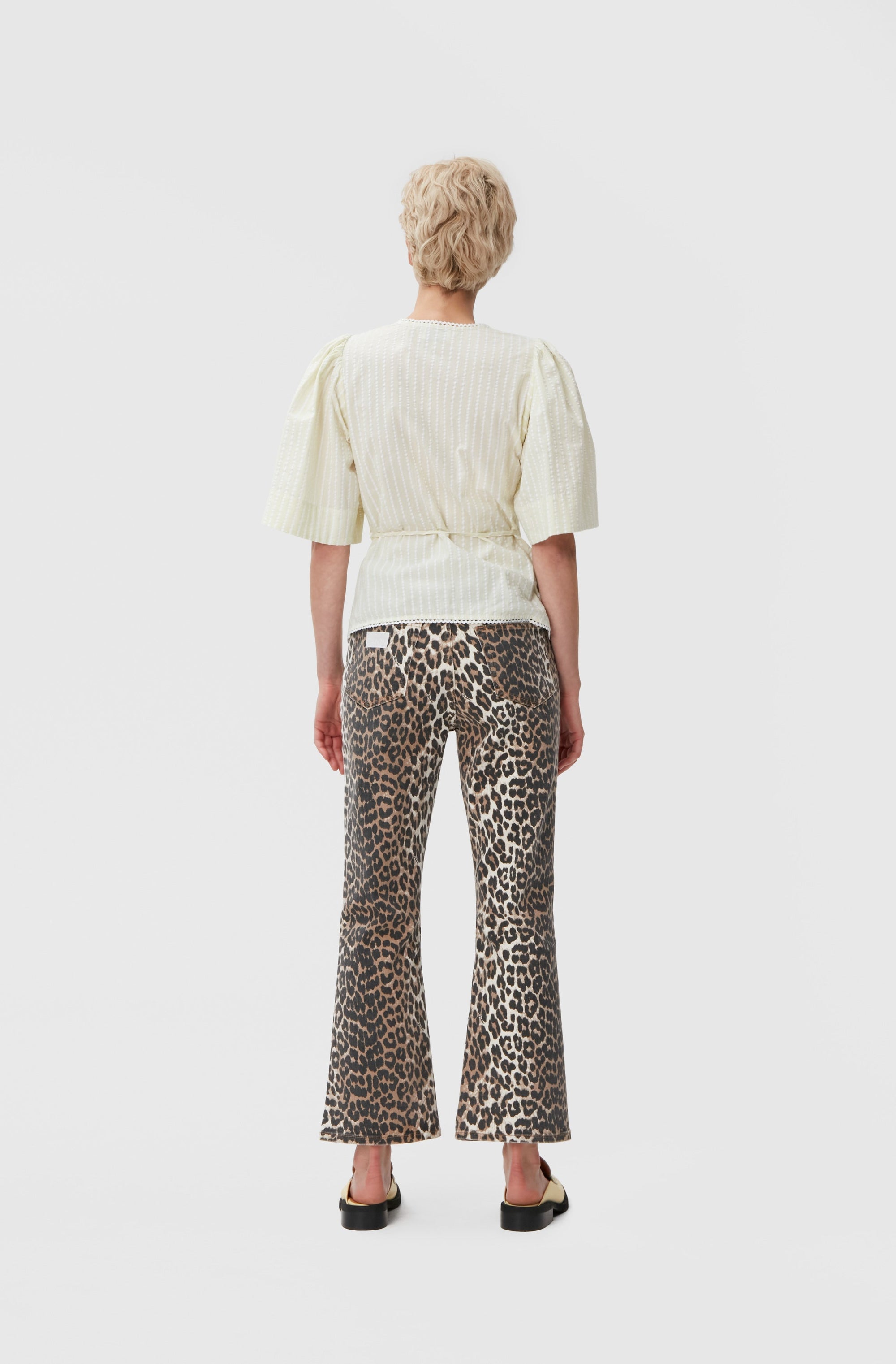 Chemisier enveloppant à rayures en coton - Stripe Flan