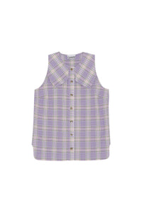 Chemise sans manches - Check Persian Violet