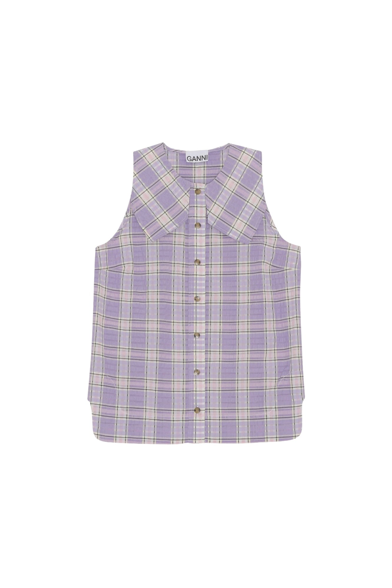 Chemise sans manches - Check Persian Violet