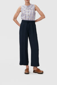 Sleeveless shirt - Check Persian Violet