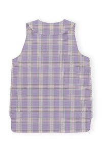 Chemise sans manches - Check Persian Violet
