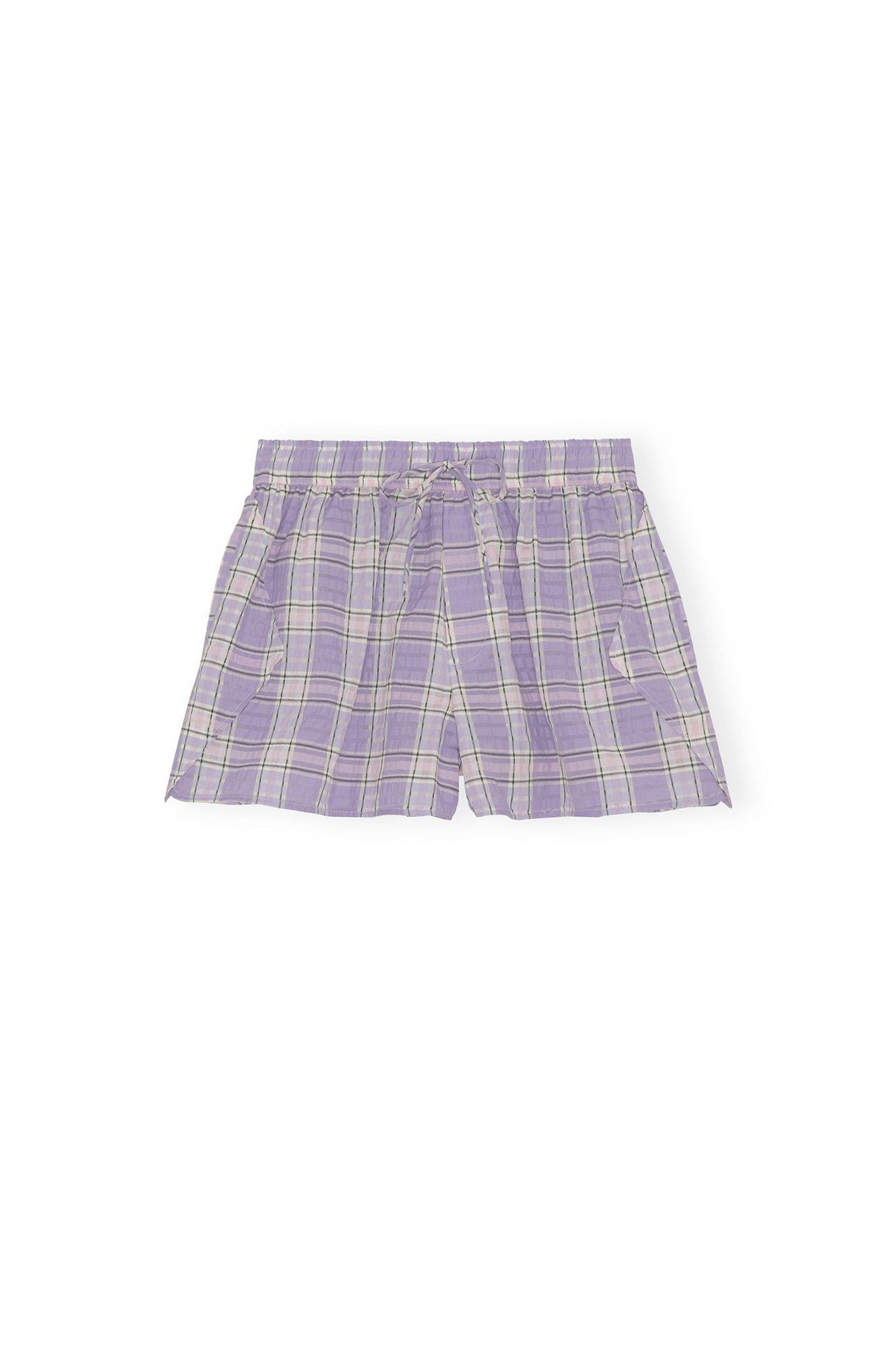 Short à carreaux en coton - Check Persian Violet