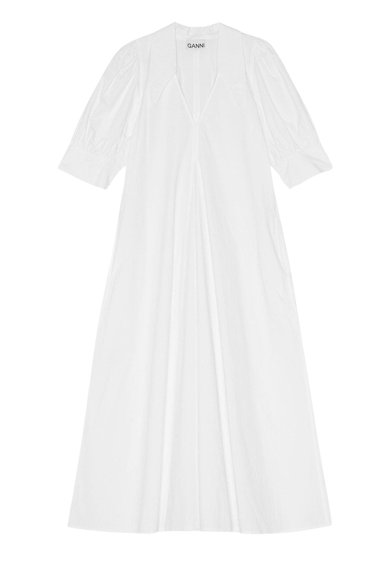 Robe midi en coton - Bright White
