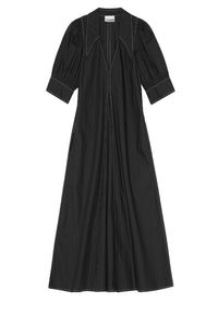 Robe midi en coton - Black