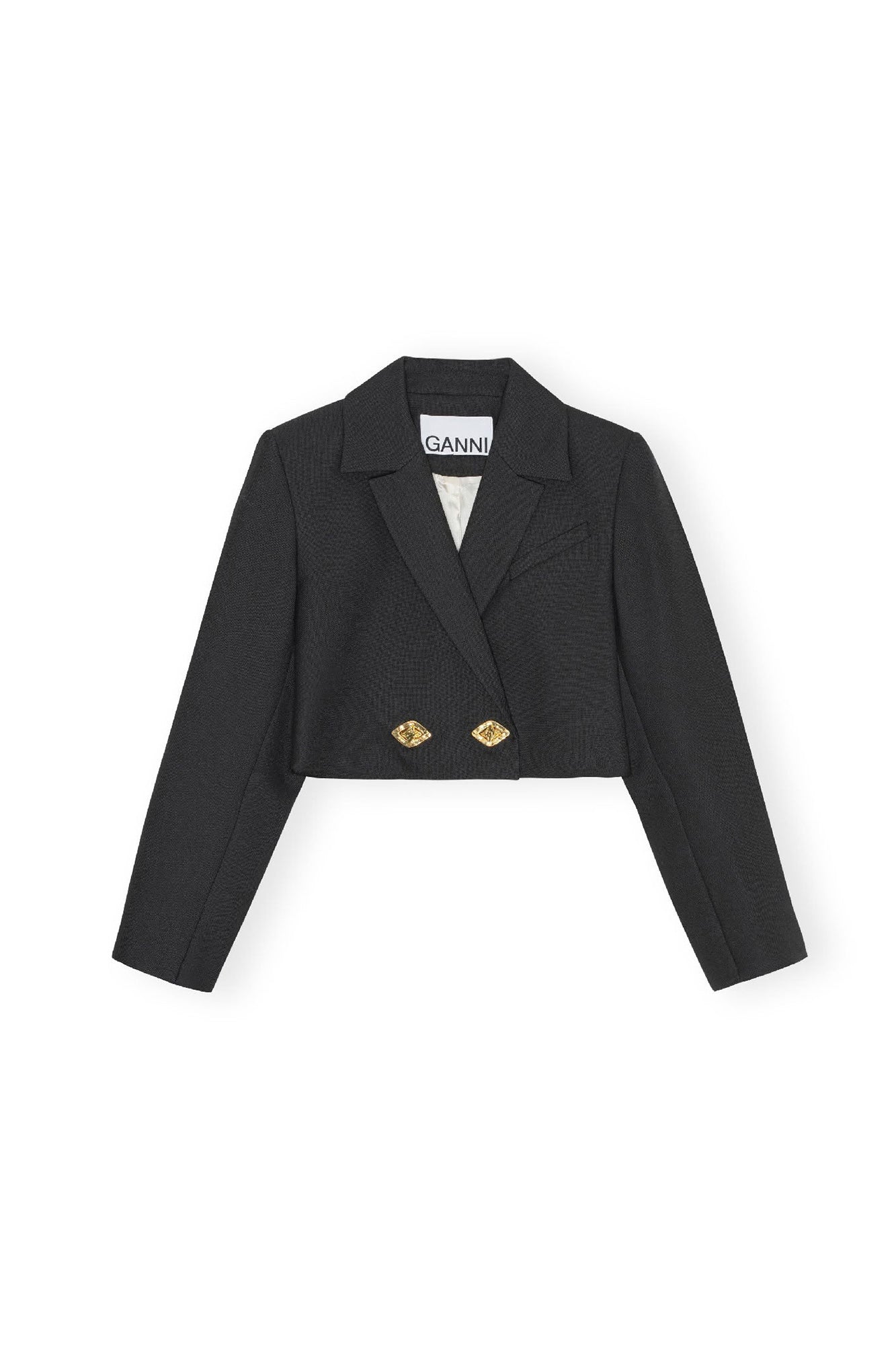 Blazer croisé court - Black