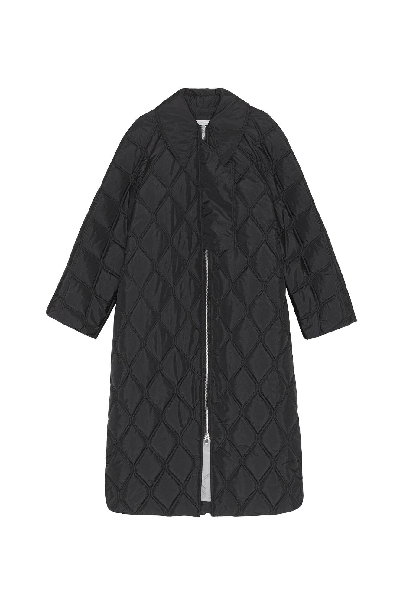 Manteau matelassé oversize - Black