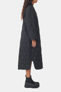 Manteau matelassé oversize - Black