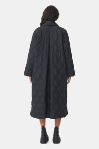 Manteau matelassé oversize - Black
