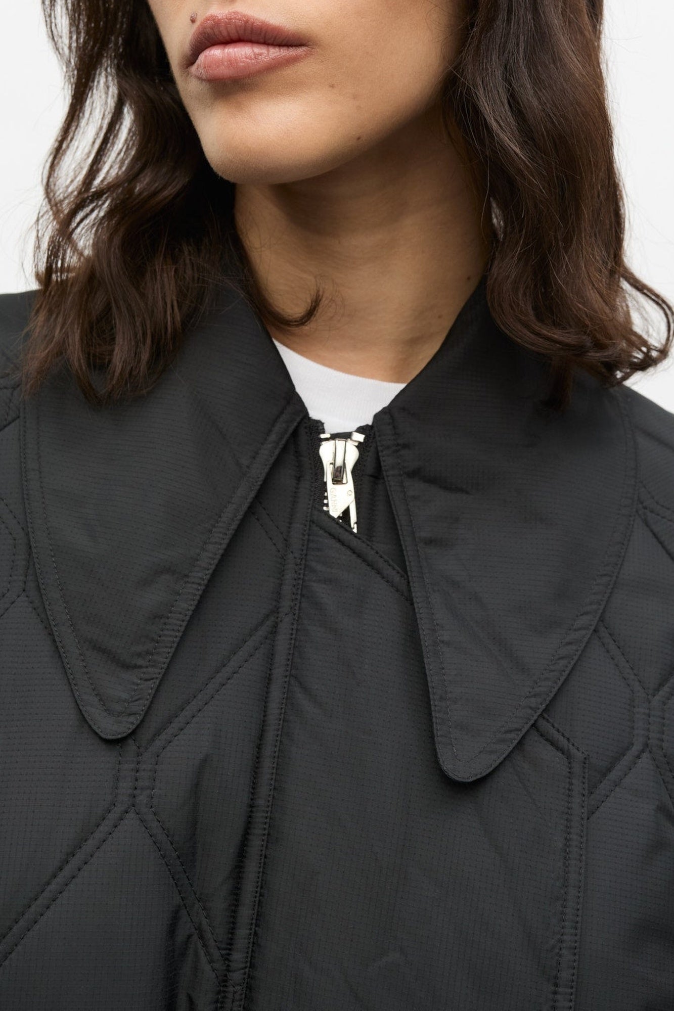 Manteau matelassé oversize - Black