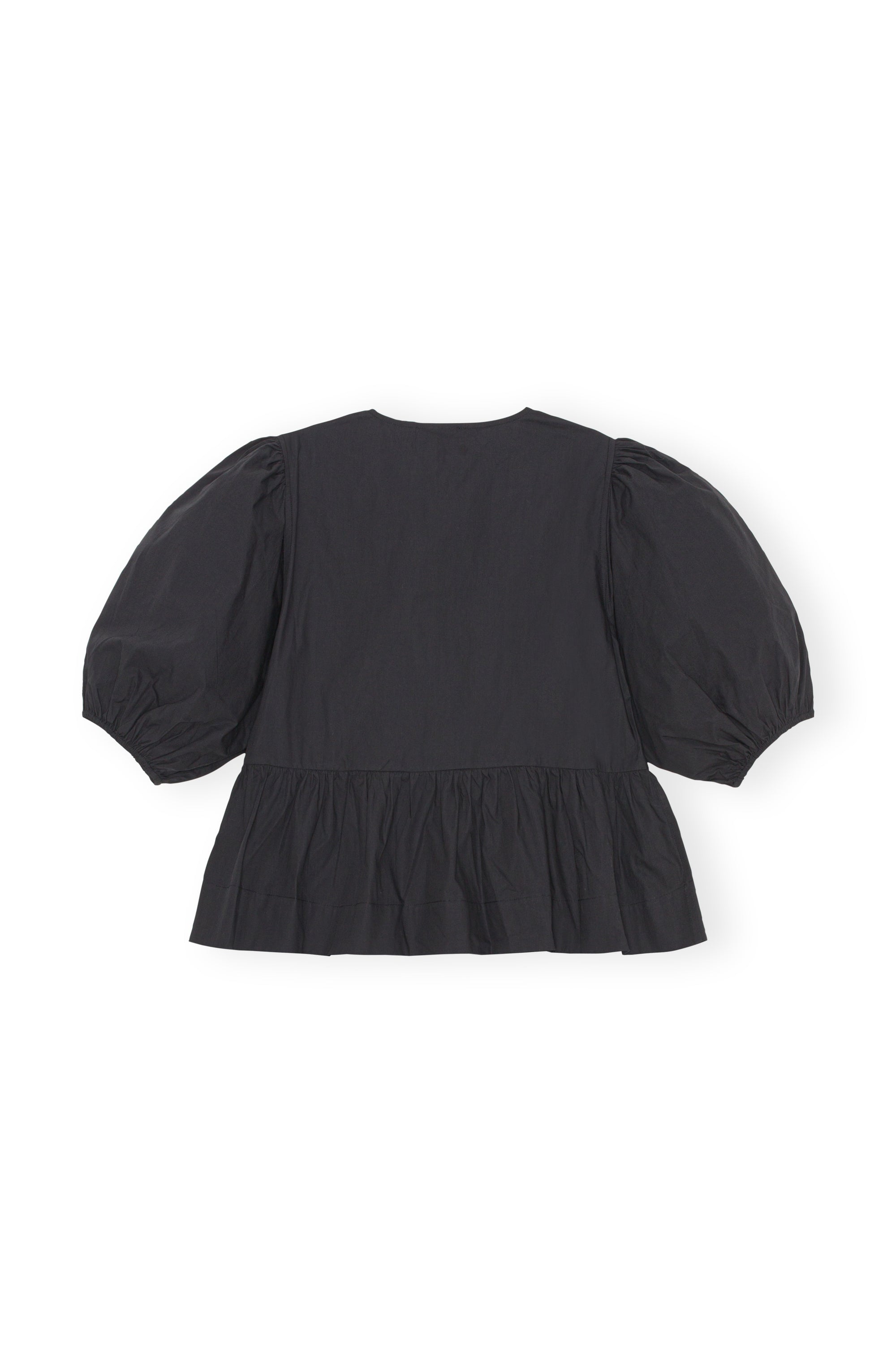 Blouse à basque et lacets - Black