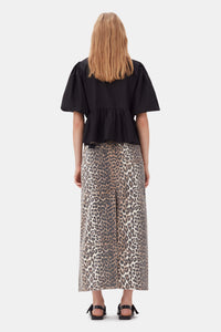 Blouse à basque et lacets - Black