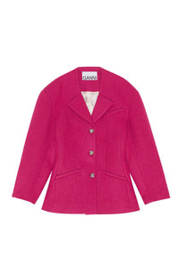 Blazer ajusté laine - Fiery Red