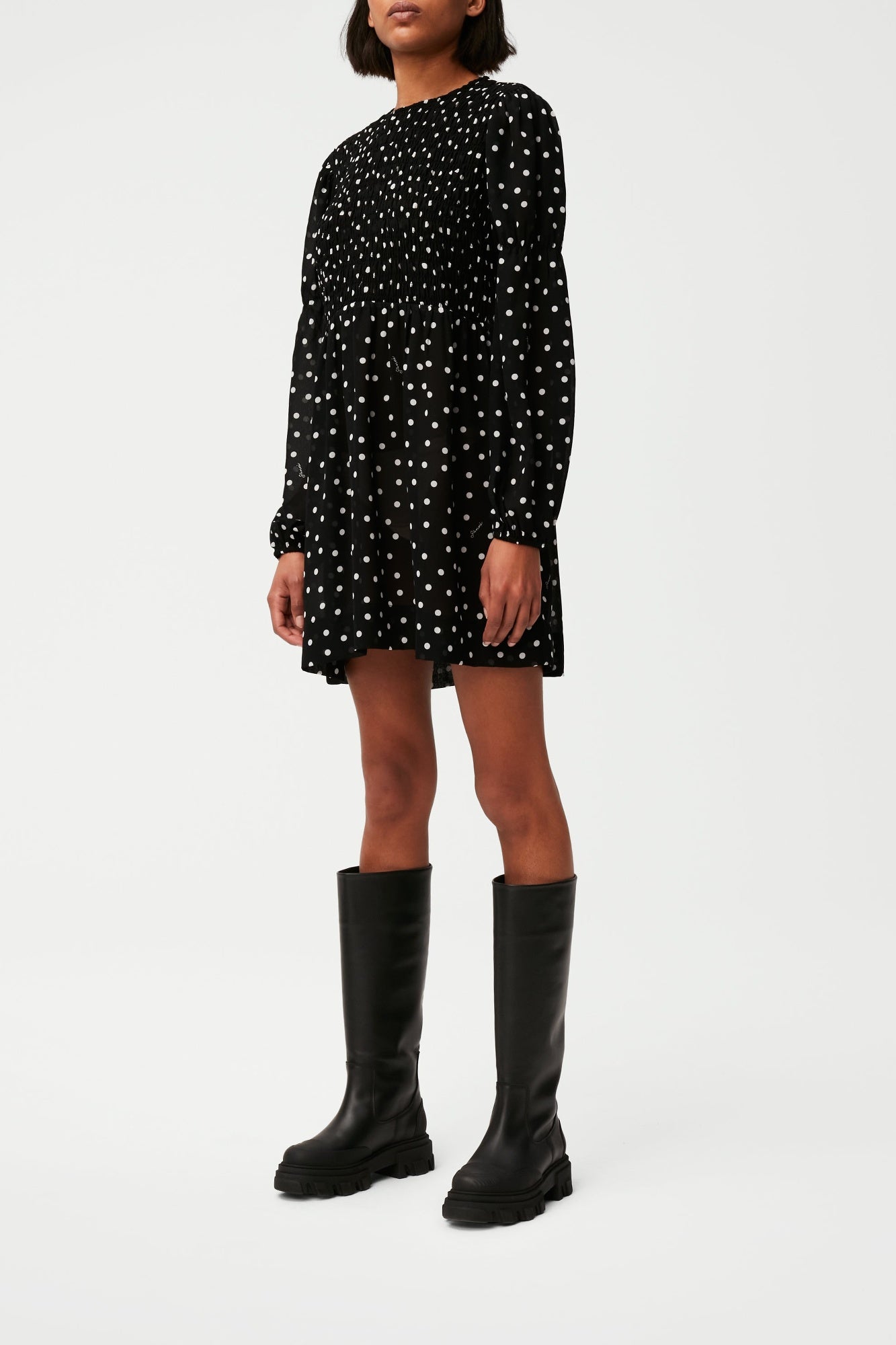 Robe courte imprimée - Black