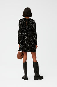 Robe courte imprimée - Black