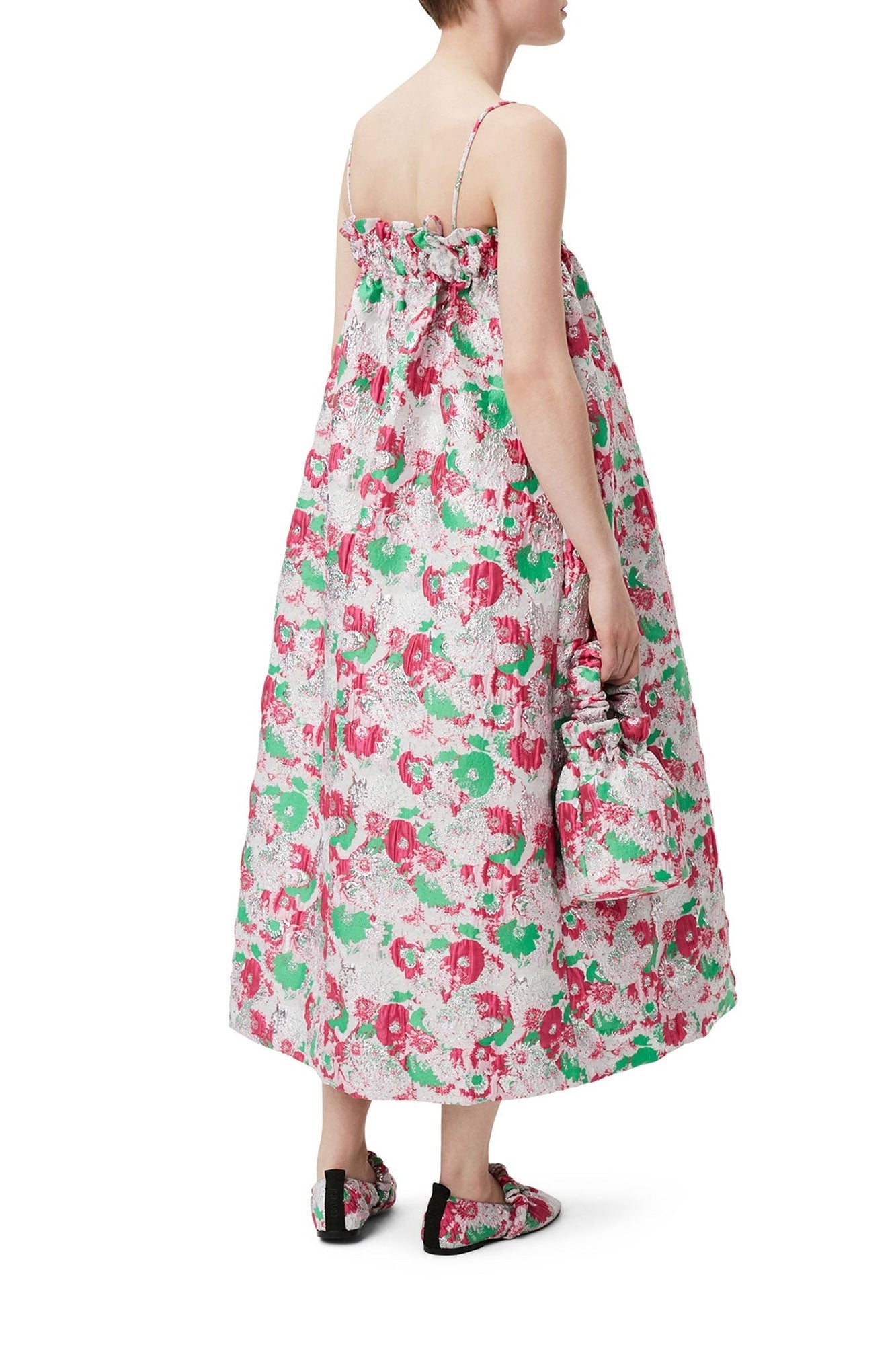 Strapless jacquard dress - Sugar Plum
