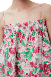 Strapless jacquard dress - Sugar Plum