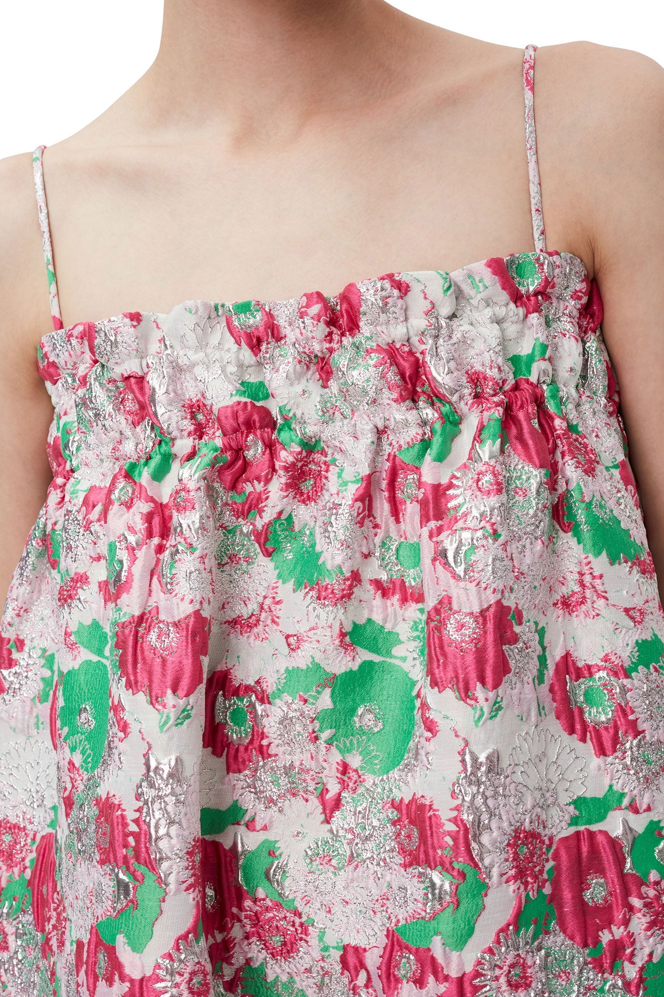 Strapless jacquard dress - Sugar Plum