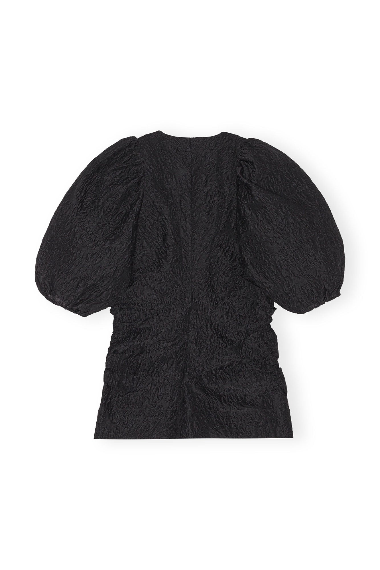 Blouse à col V en jacquard - Black