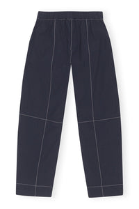 Pantalon élastiqué de coton en crêpe - Sky Captain
