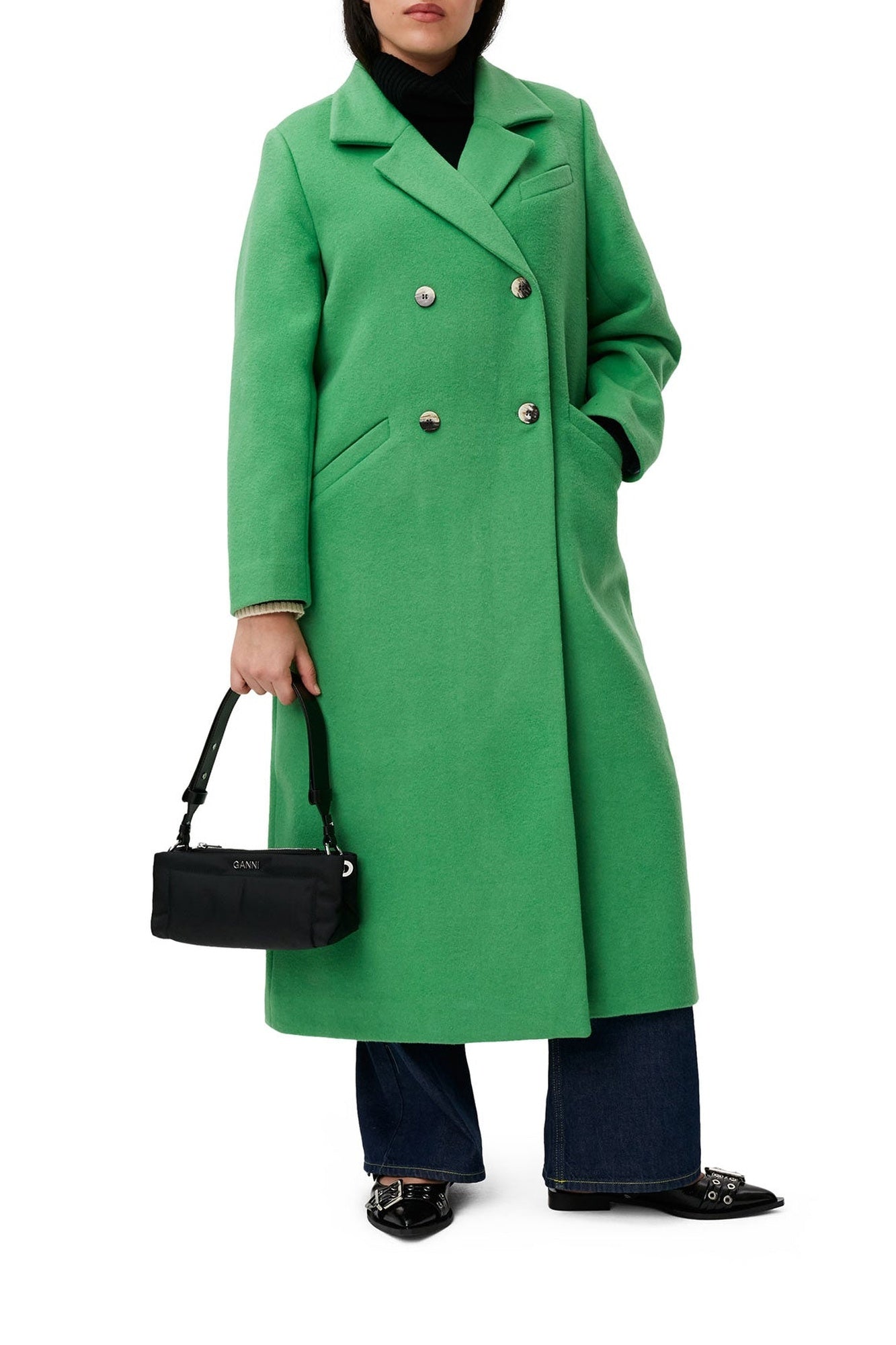 Manteau en laine - Kelly Green