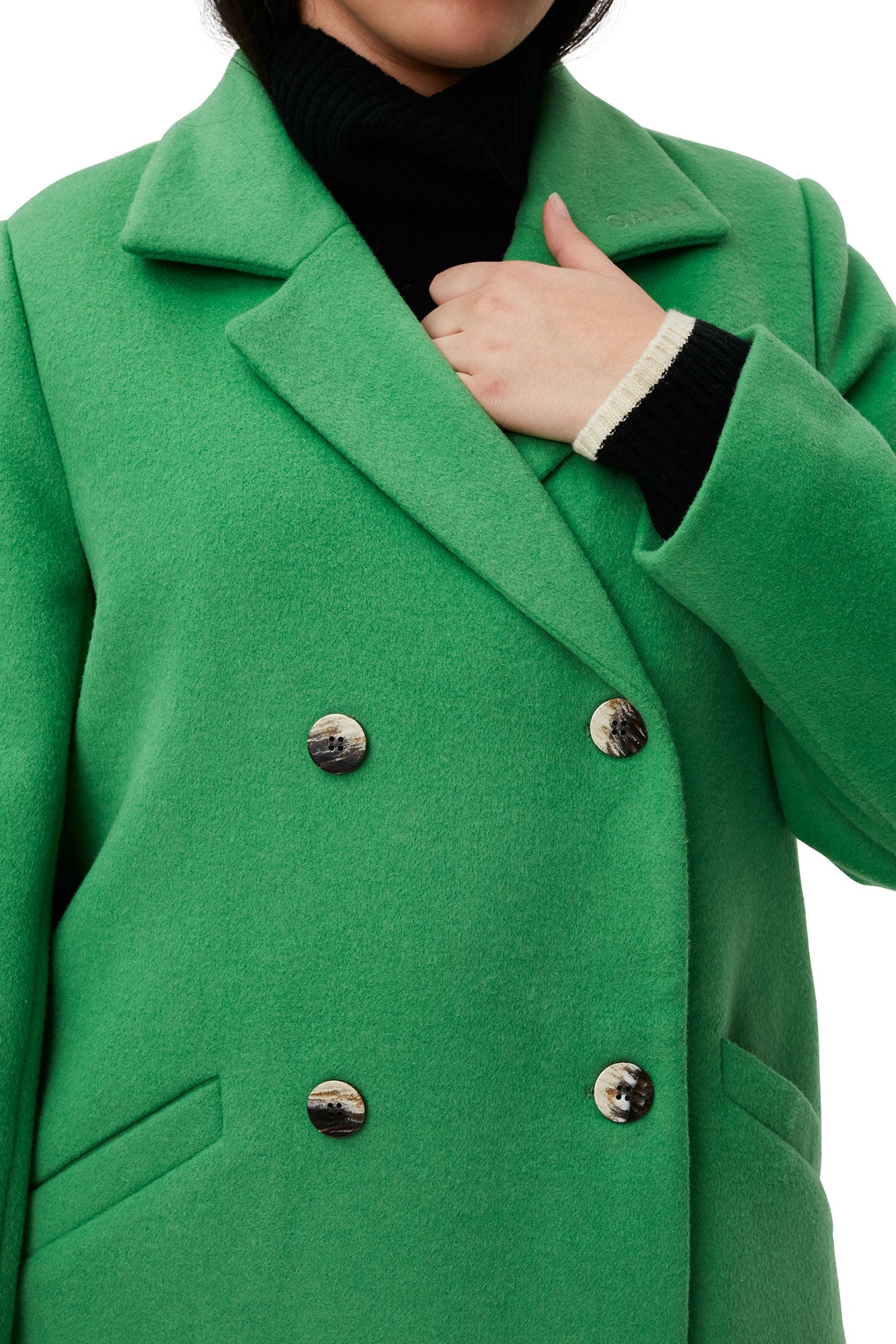 Manteau en laine - Kelly Green