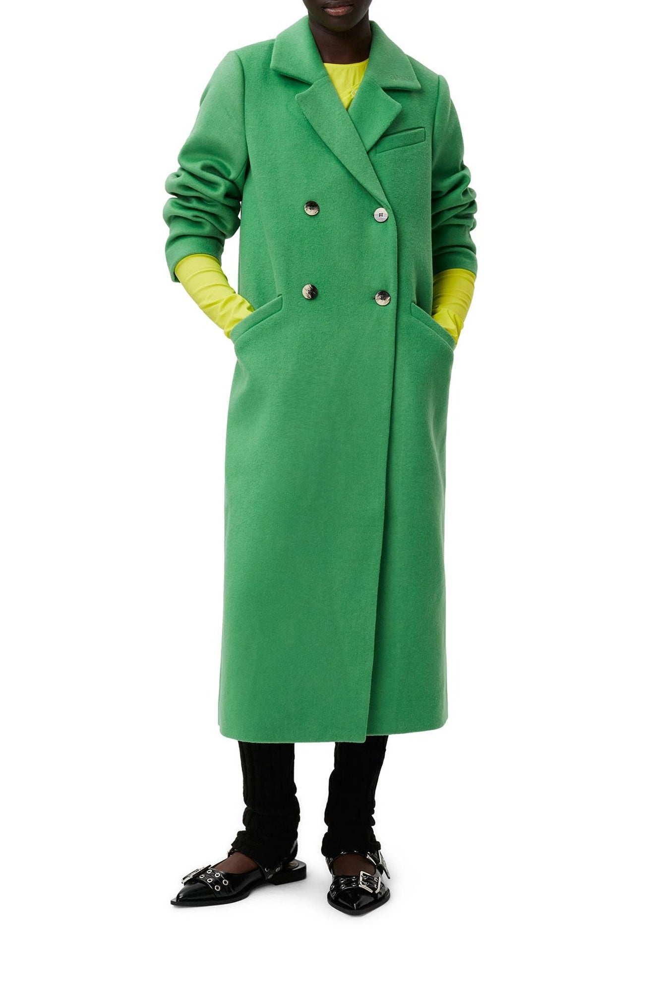 Manteau en laine - Kelly Green