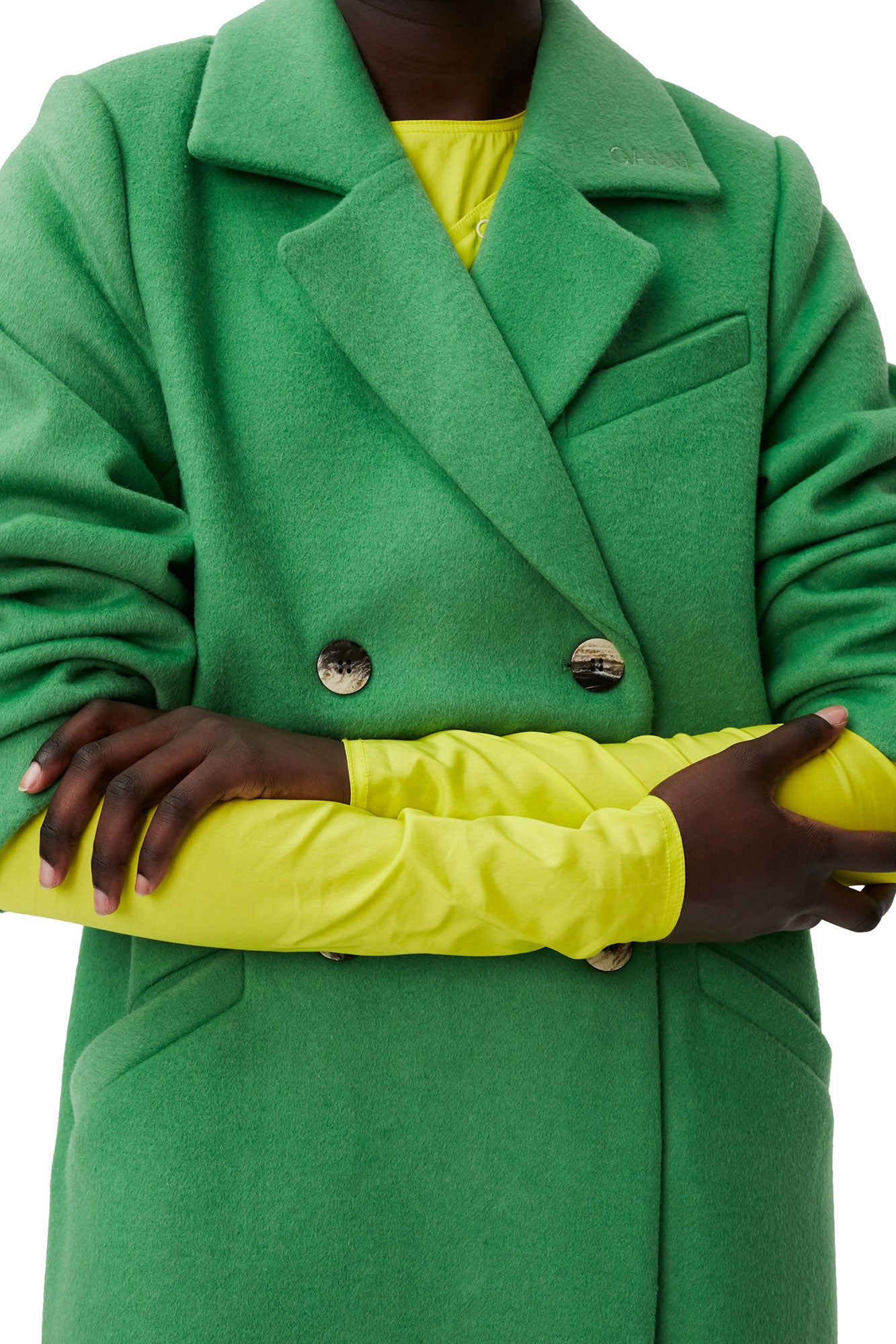 Manteau en laine - Kelly Green