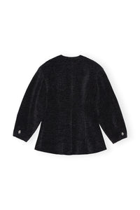 Blazer ajusté à boutons - Black