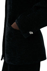 Blazer ajusté à boutons - Black