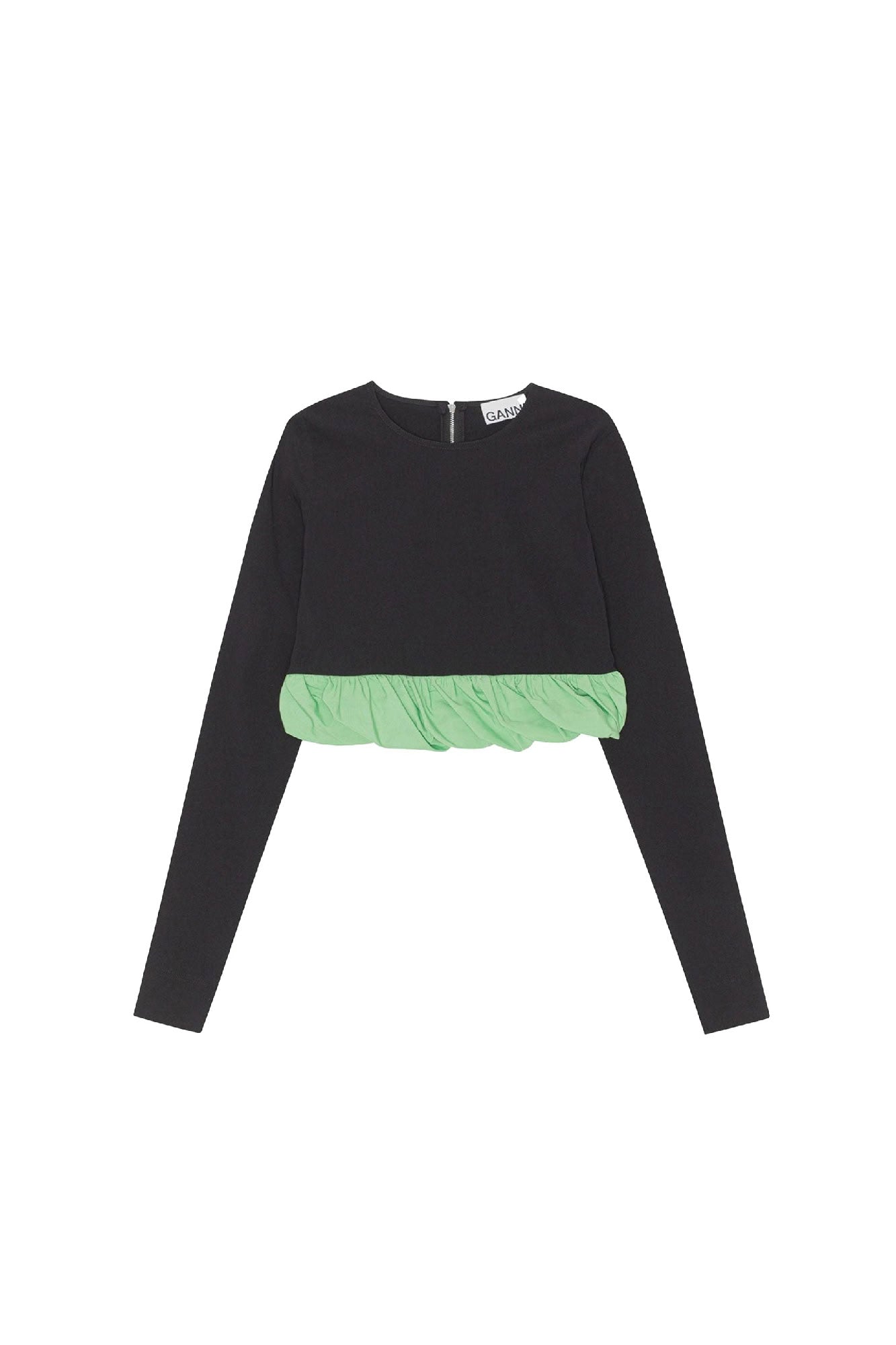 Blouse en taffetas mélangé - Black