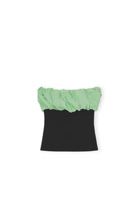 Top en taffetas - Black