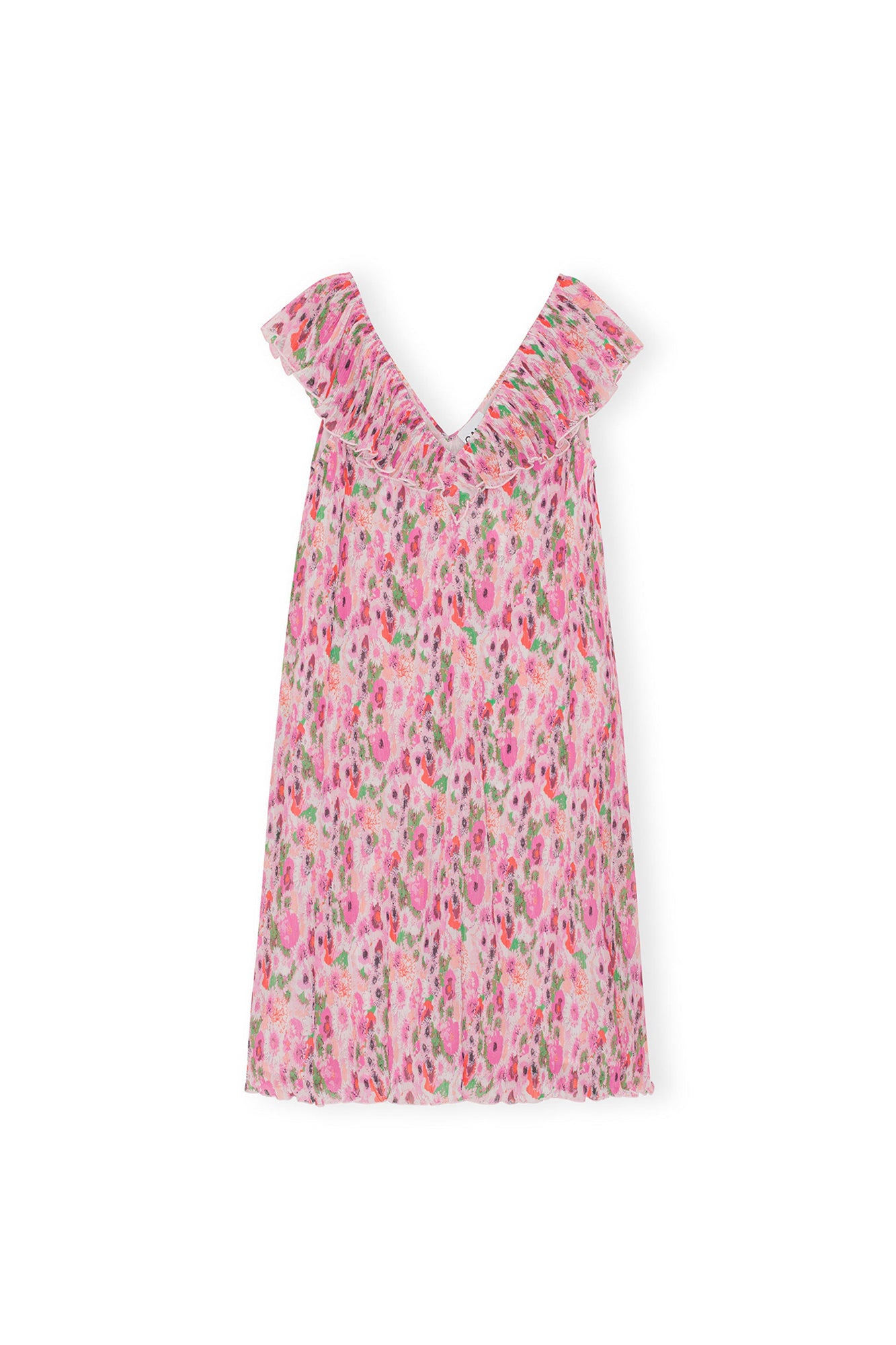 Robe courte en georgette plissée - Sugar Plum
