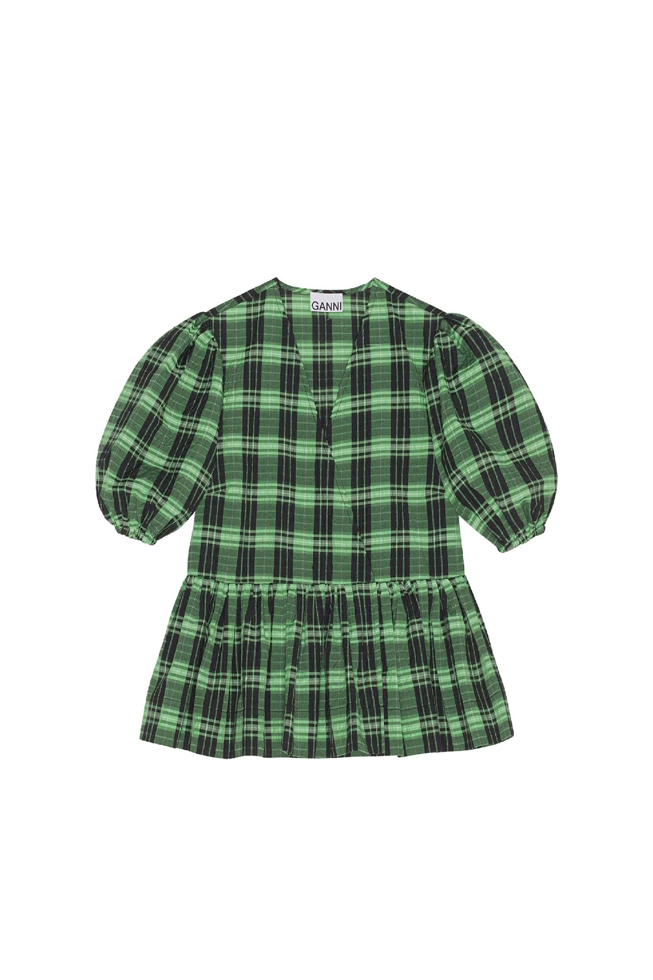 Blouse cache cœur à carreaux en crêpe - Peapod