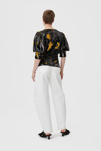 Sequin blouse - Black
