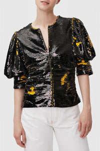 Sequin blouse - Black