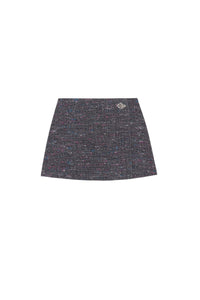 Short wool skirt - Phantom