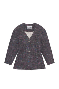 Blazer ajusté en laine - Phantom