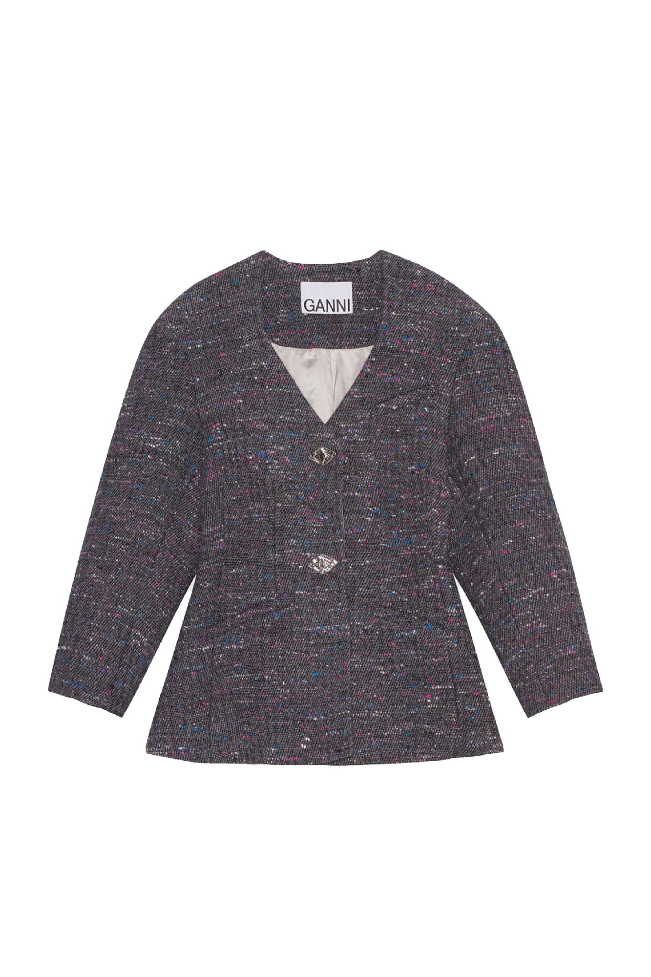 Blazer ajusté en laine - Phantom