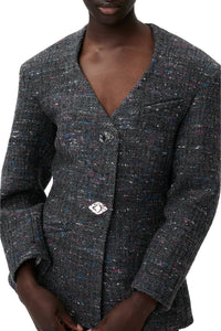 Blazer ajusté en laine - Phantom