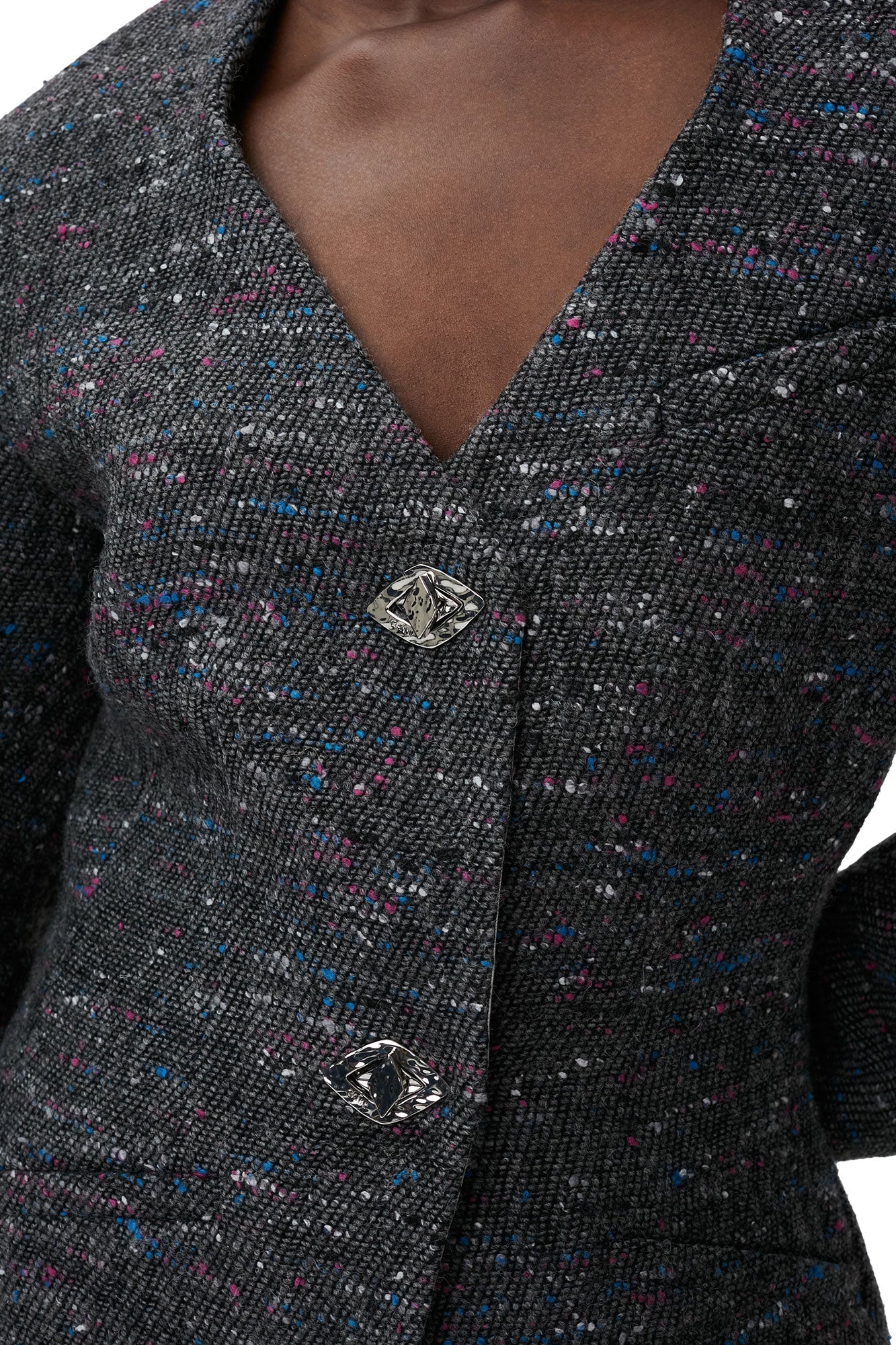 Blazer ajusté en laine - Phantom